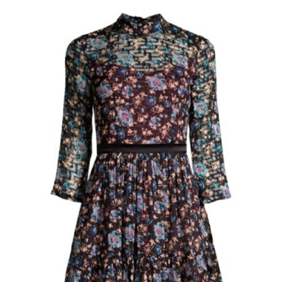 ***SOLD*** Rebecca Taylor Floral Solstice Dress - Picture 5 of 8
